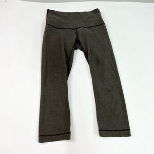 Lululemon Leggings Pants Womens 6 Green Cropped Compression Ladies